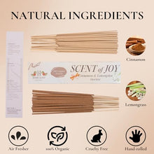 Load image into Gallery viewer, Homie Scent 50 Incense sticks, Chemical Free Incense Sticks, Incense for Relaxation, Air Purifier (Cinnamon &amp; Lemongrass)
