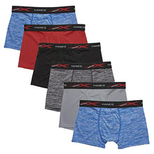 Load image into Gallery viewer, Hanes Boys' Boxer Briefs Pack, Lightweight Moisture-Wicking Underwear, 6-Pack (Colors/Patterns May Vary)
