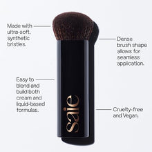 Load image into Gallery viewer, Saie The Big Brush - Soft, Multi-Use Liquid Foundation Brush for Buffing, Blending &amp; Building - Dense Makeup Brush with Cruelty-Free, Synthetic Bristles (1 Count)

