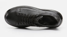 Load image into Gallery viewer, SOLL Queen Air Men's Fashion-Sneakers | Genuine Leather Perforated Oversized Thick Sole High Platform Black
