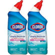 Load image into Gallery viewer, Clorox Toilet Bowl Cleaner, Clinging Bleach Gel, Ocean Mist - 24 Ounces, Pack of 2
