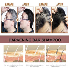 Load image into Gallery viewer, TYAYW Grey Hair Coverage Shampoo Soap 2Pcs, Shouwu Darkening Shampoo Bar for Gray Hair, Natural Blackening Hair Soap for Hair Hydrating &amp; Moisturizing(Polygonum Multiflorum for Grey Hair)
