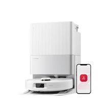 Load image into Gallery viewer, roborock Qrevo S5V Robot Vacuum and Mop, FlexiArm Edge Mopping, 12,000Pa Suction, Dual Zero-Tangle System, Smart Obstacle Avoidance, 10mm Mop Lifting, Auto Mop Washing &amp; Warm Air Drying, White
