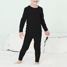 Load image into Gallery viewer, Girls Underwear Kids Thermal Underwears Toddler Winter Base Layer Long Johns Sets for Boys A Black Large (100) /3T-4T
