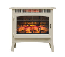 Load image into Gallery viewer, duraflame Freestanding Electric Fireplace Stove Heater with 3D Flame Effect for 1,000 Sq. Ft. Room, Cream
