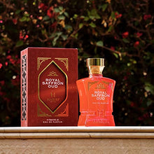 Load image into Gallery viewer, H HABIBI Royal Ambery Saffron Perfume Oud Arabian for Men &amp; Women - Warm, Woody, Aromatic Fragrance for Men &amp; Women - With Notes of Jasmine, Patchouli, Sandalwood &amp; Amber Perfume - Eau de Parfum
