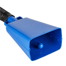 Load image into Gallery viewer, 2 Pack 9-inch Cowbells for Sporting Events, Percussion Noise Makers with Handle for Football Games, Stadiums (Blue)
