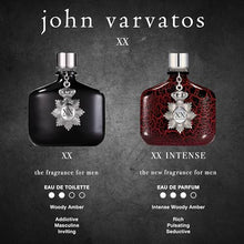 Load image into Gallery viewer, John Varvatos XX Intense Eau de Parfum Spray, Men’s Cologne, Woody Amber Scent with Notes of Red Ginger Flower Accord, Cedarwood &amp; Tonka Bean, 2.5 fl. oz
