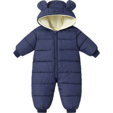 Load image into Gallery viewer, Ilyboz Infant Toddler Snowsuit Cute Baby Bear Suit Newborn Winter Coat Warm Hooded Jumpsuit for Boys Girls
