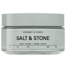 Load image into Gallery viewer, Salt &amp; Stone Body Cream – Bergamot &amp; Hinoki | Hydrating Formula with Seaweed Extracts, Spirulina &amp; Squalane | Deep Hydration, Skin Barrier Repair &amp; Healthy Glow | for all Skin Types (6.7 fl oz)
