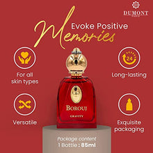 Load image into Gallery viewer, Dumont BOROUJ GRAVITY - 85ml - Unisex Perfume for Men &amp; Women - Agarwood, Vanilla, Woody &amp; Musk Fragrance - Long Lasting Cologne Mist &amp; Body Spray - for Him &amp; Her
