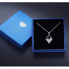 Load image into Gallery viewer, Mountain Necklace for Women S925 Sterling Silver Turquoise Gemstone Mountain Necklace Circle Mountain Range Necklace Nature Jewelry Gift for women Camper, Hikers
