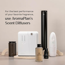 Load image into Gallery viewer, AromaPlan Hotel Scents Santal 5.07 Fl Oz (150ml), Home Luxury Aroma &amp; Hotel Fragrance Diffuser Oil- Hotel Diffuser Oil for Aromatherapy- USA Made, Bigger Bottle, Bolder Aroma &amp; Longer Lasting
