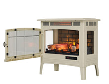 Load image into Gallery viewer, duraflame Freestanding Electric Fireplace Stove Heater with 3D Flame Effect for 1,000 Sq. Ft. Room, Cream
