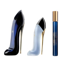 Load image into Gallery viewer, Good Girl by Carolina Herrera for Women - 3 Pc Gift Set 2.7oz EDP Spray, 0.33oz EDP Spray (Mini), 1oz Hair Mist
