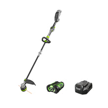Load image into Gallery viewer, EGO Power+ String Trimmer, Battery Powered, 16" Trimmer for Weeds and Grass with POWERLOAD, Telescopic Carbon Fiber Shaft, Includes 56V 2.5Ah Battery and Charger - ST1611T
