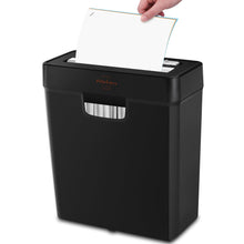 Load image into Gallery viewer, VidaTeco Shredder for Home Use 6-Sheet Strip Cut Paper Shredder,Also Shred Card/Staple,Small Mini Document Shredding Machine for Office with Patented Jam Proof,Portable for Home,2.65-Gal Bin

