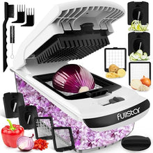 Load image into Gallery viewer, Fullstar Vegetable Chopper - Food Chopper - Onion Chopper - Vegetable Slicer &amp; Spiralizer - Veggie Chopper with Container - Kitchen Gadgets - Home Essentials - Kitchen Accessories (4 in 1, White)
