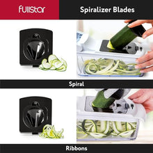 Load image into Gallery viewer, Fullstar Vegetable Chopper - Food Chopper - Onion Chopper - Vegetable Slicer &amp; Spiralizer - Veggie Chopper with Container - Kitchen Gadgets - Home Essentials - Kitchen Accessories (4 in 1, White)
