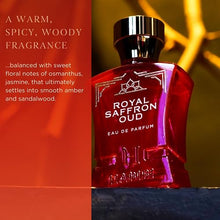 Load image into Gallery viewer, H HABIBI Royal Ambery Saffron Perfume Oud Arabian for Men &amp; Women - Warm, Woody, Aromatic Fragrance for Men &amp; Women - With Notes of Jasmine, Patchouli, Sandalwood &amp; Amber Perfume - Eau de Parfum
