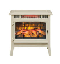 Load image into Gallery viewer, duraflame Freestanding Electric Fireplace Stove Heater with 3D Flame Effect for 1,000 Sq. Ft. Room, Cream
