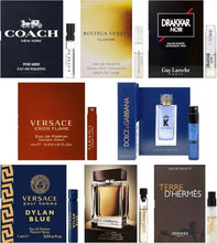 Load image into Gallery viewer, Men's Designer Fragrance Sampler (8 count)
