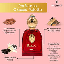 Load image into Gallery viewer, Dumont BOROUJ GRAVITY - 85ml - Unisex Perfume for Men &amp; Women - Agarwood, Vanilla, Woody &amp; Musk Fragrance - Long Lasting Cologne Mist &amp; Body Spray - for Him &amp; Her
