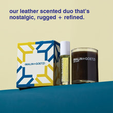 Load image into Gallery viewer, MALIN+GOETZ Leather Perfume Oil + Scented Candle Set | Vegan &amp; Cruelty-Free | notes of nostalgia
