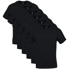Load image into Gallery viewer, Gildan Men's Crew T-Shirts, Multipack, Style G1100, Black (6-Pack), X-Large
