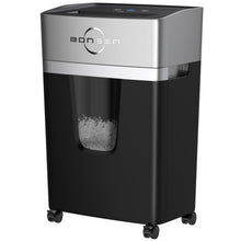 Load image into Gallery viewer, BONSEN 12-Sheet Micro Cut Paper Shredder for Home Office Use, High Security Level P-4 /55dB Ultra-Quiet/40-Minutes Shredding Shreds Credit Card/Staples, 5.3-Gallons Pullout Bin (S3106)
