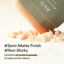 Load image into Gallery viewer, Abib Airy Sunstick Smoothing Bar SPF50 | Non-Sticky Matte Finish Sun Protection for Face and Body, Long-lasting Korean Sun Stick
