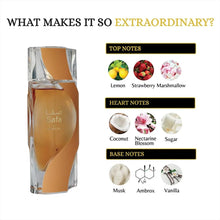 Load image into Gallery viewer, Nusuk Safa Unisex Eau De Parfum Juicy Lemon &amp; Strawberry Top Notes Creamy Coconut &amp; Nectar Floral Heart Warm Vanilla, Musk &amp; Ambrox Base Sweet, Playful, Long-Lasting Fragrance 100ml
