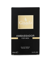 Load image into Gallery viewer, Gisada - Ambassador Men - Eau de Perfume - 100ML - 3.4 Fl Oz - Spicy, fresh and very lively fragrance for Men
