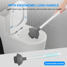 Load image into Gallery viewer, SetSail Toilet Brush and Plunger Set, Toilet Plungers for Bathroom Heavy Duty Toilet Bowl Brush and Holder Hidden Toilet Plunger and Brush Set for Deeply Cleaning
