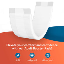 Load image into Gallery viewer, Inspire Incontinence Booster Pads Super Absorbent Absorbs Over 5 Cups | Liner Women and Men | Inserts for Adult Diapers Overnight 22 Count
