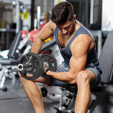 Load image into Gallery viewer, Uboway Olympic Dumbbell Handles: 16" Olympic Dumbbell Bar for 2" Olympic Weight Plates, Loadable Dumbbells with 4 Spring Collars, Home Gym Strength Training
