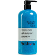 Load image into Gallery viewer, Anthony Exfoliating Body Scrub – Sea Salt, Vitamin C, And Aloe Vera Deep Cleans, Smooths Rough Patches &amp; Soothes and Protects Skin – Blue Sea Kelp Body Wash 32 Fl Oz
