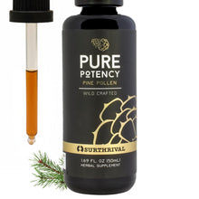Load image into Gallery viewer, Surthrival: Pine Pollen Pure Potency Extract (1.69 fl oz), Increased Stamina, Hormone Balance, Energy &amp; Endurance Restoration

