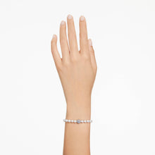 Load image into Gallery viewer, SWAROVSKI Remix Strand Bracelet, Crystal Pearls and Pavé-Set Sphere in a Rhodium Finished Setting, Part of the Remix Collection
