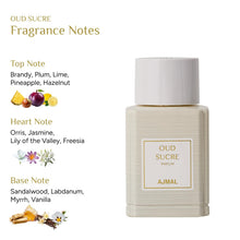 Load image into Gallery viewer, Ajmal Oud Sucré Eau de Parfum for Men and Women – 3.4 fl oz Oud Marquis Luxury Premium Amber Oud Perfume | Long Lasting French Fragrance | Made in France &amp; Crafted in Dubai | Exclusive for USA
