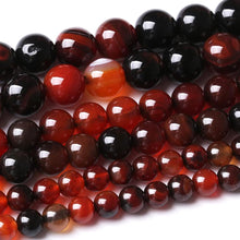 Load image into Gallery viewer, 90PCS 4MM Red Persian Agate Natural Gemstone Round Stone Beads for Jewelry Making DIY Energy Stone Healing Power Bracelet 15"
