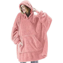 Load image into Gallery viewer, Wearable Blanket Hoodie for Adult, Oversized Blanket Hoodie with Pocket
