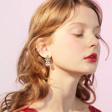 Load image into Gallery viewer, Pearl Earrings with 18k Gold Life Tree, 925 Sterling Needle &amp; Baroque Pearl Drop Earrings for Women
