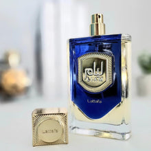 Load image into Gallery viewer, Lattafa Perfumes Liam Blue Shine EDP Spray 100ML (3.4 OZ), Refreshing and Aromatic Fragrances for Men &amp; Women.
