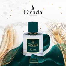 Load image into Gallery viewer, Gisada Switzerland Luxury Eau De Parfum Fragrance, Unisex Perfume + Cologne for Women &amp; Men (Fresh + Woody), Royal, 100mL/3.3oz
