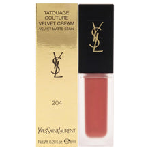Load image into Gallery viewer, Yves Saint Laurent Tatouage Couture Velvet Matte Cream - 204 Beige Underground Lipstick Women 0.20 oz
