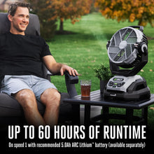 Load image into Gallery viewer, EGO Power+ FN1000 10-Inch 1700CFM 20MPH Oscillating Misting Fan with 6 Speed Modes, 3 Oscillation Modes, 3 Misting Modes, Battery and Charger Not Included, Black

