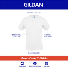 Load image into Gallery viewer, Gildan Men's Crew T-Shirts, Multipack, Style G1100, Sport Grey (5-Pack), X-Large
