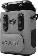 Load image into Gallery viewer, Novoto Magnetic Backpack Cooler 30 Can, Zipperless Soft Sided Cooler Bag for Men &amp; Women, Insulated Portable Ice Chest Box for Tailgating, Beach, Lunch, Picnic, Kayak (Gray)

