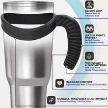 Load image into Gallery viewer, CHILLOUT LIFE Handle for YETI Cup 30 oz - Ozark Trail 30 oz Tumblers, Comfortable Replacement Handle for 30 oz YETI Tumbler &amp; More (Black Handle Only)
